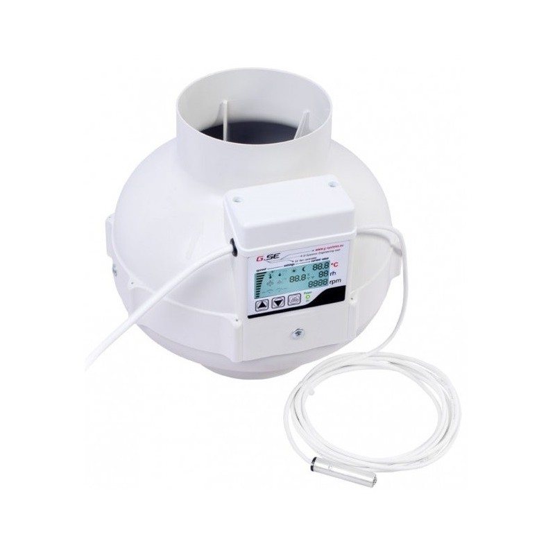 Ventilator EC 125 LCD TEMP VLAGA